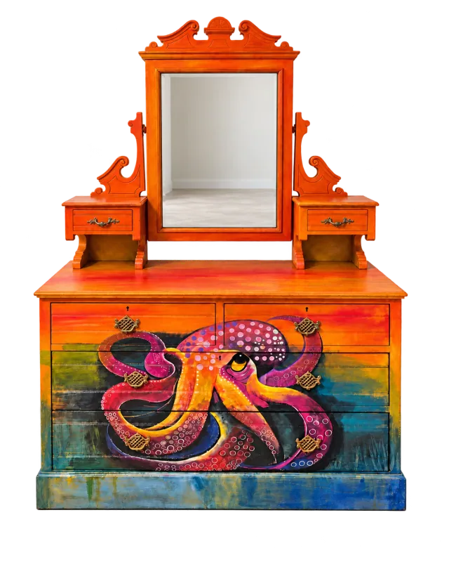 Octopus Dresser & Mirror