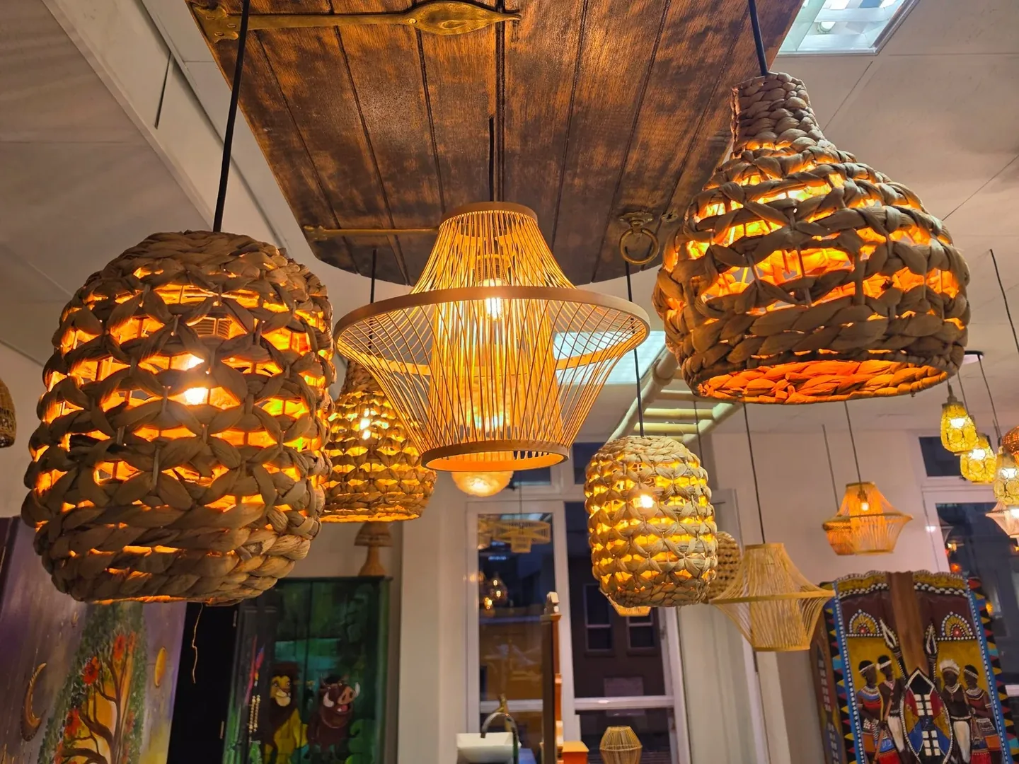 Lantern Ceiling, 25 pendants